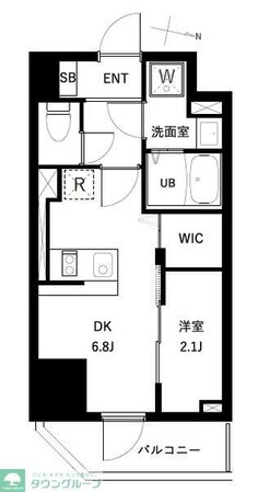 アーバンパーク扇大橋の物件間取画像